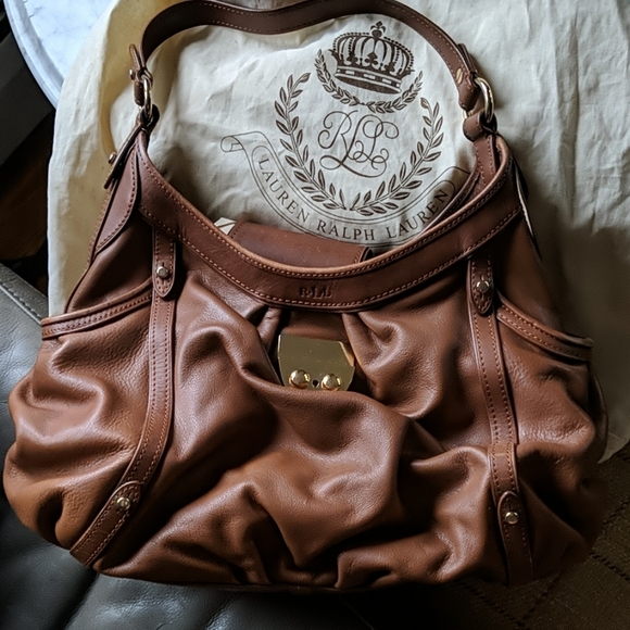 Lauren Ralph Lauren Leather Handbag - Picture 6 of 8